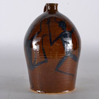 Marvin Bailey Jug with Slip Drawing