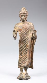Antique Sri Lankan Bronze Standing Buddha