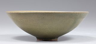 Chinese Song Dynasty Celadon Glazed Tea Bowl