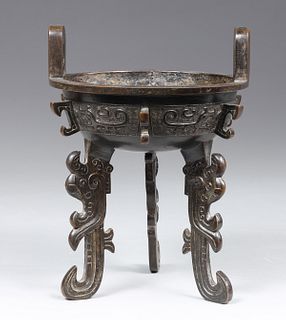 18th C. Chinese Bronze Ding