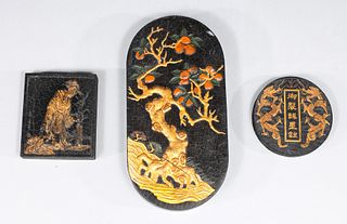 Three Chinese Ink Stones