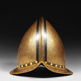 Antique Spanish Morion Style Helmet