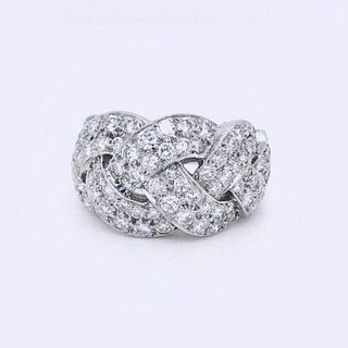 Platinum 3.50 Ct Diamond Gemlock Ring