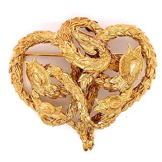 Lalaounis 18K Yellow Gold Brooch