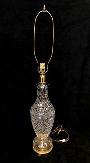 Waterford Crystal Baluster Shaped Lamp