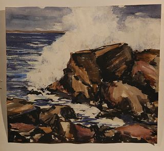 After Winslow Homer Gouache on Paper