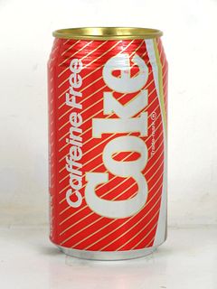 1985 Caffeine Free Coke 12oz Can Morganton NC