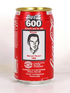 1988 Coca Cola 600 NASCAR Marvin Panch 12oz Can Charlotte
