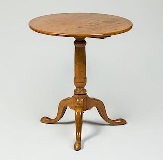 Chippendale Style Maple Tripod Table