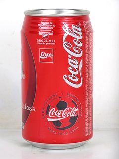 1996 Coca Cola Coma Futebol 350ml Can Brazil