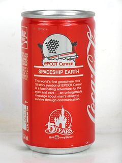 1986 Coca Cola Disney EPCOT Center 12oz Can Charlotte NC