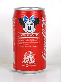1986 Coca Cola Disney Minnie Mouse 12oz Can Charlotte NC