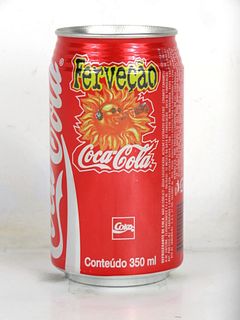 1996 Coca Cola Fervecao 350ml Can Rio De Janiero Brazil