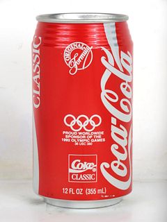 1992 Coca Cola Olympics Sponsor 12oz Can No City