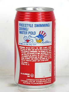 1980 Coca Cola Olympics Swimming/Diving/Water Polo 12oz Can Los Angeles