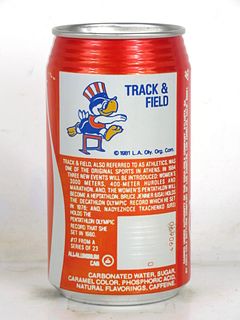 1980 Coca Cola Olympics Track & Field 12oz Can Los Angeles