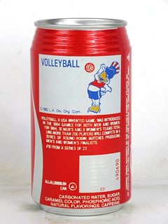 1980 Coca Cola Olympics Volleyball 12oz Can Los Angeles