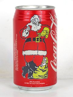 1988 Coca Cola Santa (1954) Christmas 12oz Can Jackson TN