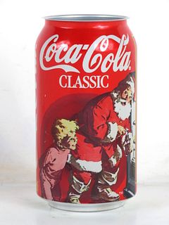 1996 Coca Cola Santa Christmas "Refrigerator Raid" 12oz Can