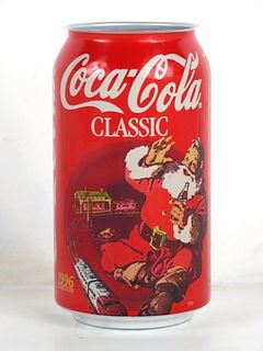1996 Coca Cola Santa Christmas "Toy Train" 12oz Can