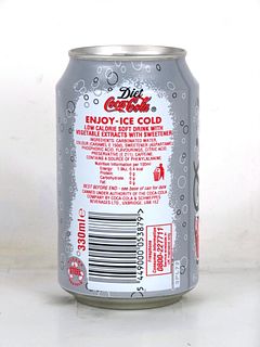 1998 Diet Coke 330ml Can Uxbridge England