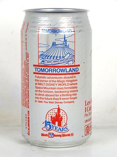 1986 Diet Coke Disney "Tomorrowland" 12oz Can Charlotte NC