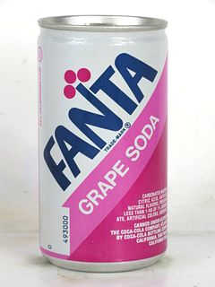 1974 Fanta Grape Soda 330ml Can San Francisco California