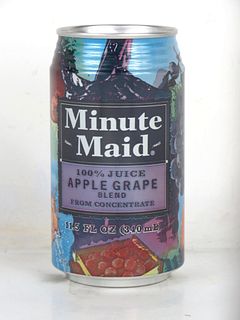 1992 Minute Maid Apple Grape 12oz Can Coca Cola