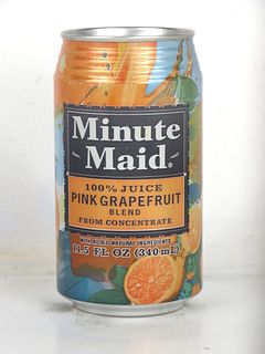 1992 Minute Maid Pink Grapefruit 12oz Can Coca Cola