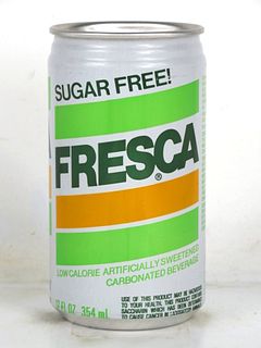 1974 Sugar Free Fresca 12oz Can Lanexa Kansas