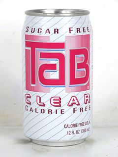 1992 Tab Clear Cola 12oz Can