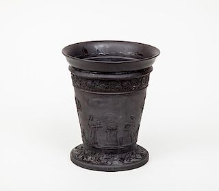 Wedgwood Black Basalt Pottery Vase