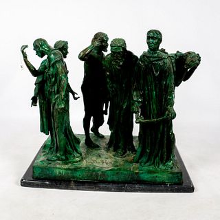 After Auguste Rodin (French, 1840-1917), Bronze Sculpture, Burghers of Calais