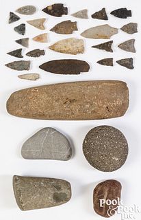 Group of Native American Indian artifacts
