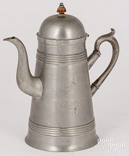 Pewter lighthouse coffee pot