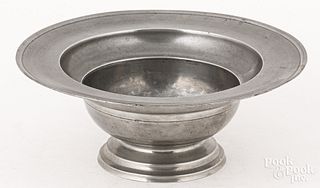 Israel Trask, pewter Baptismal bowl
