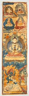 Tibetan Scroll, Manifestation of Buddha