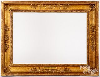 Giltwood frame with David Johnson plaque