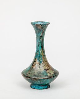 Japanese Verdigris Bronze Vase