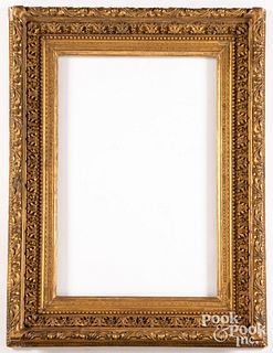 Giltwood frame, 19th c., signed Hans Dahl
