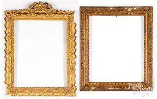 Two giltwood frames, 18th/19th c.
