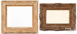 Two small giltwood frames, early 20th c.