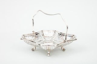 English Silver-Plated Cake Basket