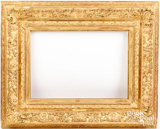 Giltwood frame with Albert Bierstadt plaque