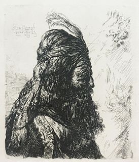 Rembrandt van Rijn (After) - Third Oriental Head