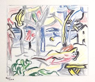 Roy Lichtenstein - Reclining Figures in Landscape