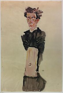 Egon Schiele (After) - Self Portrait