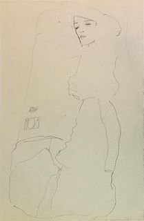 Egon Schiele (After) - The Dancer Moa