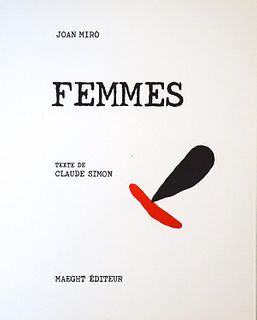 Joan Miro - Cover page for the Femmes suite