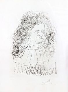 Salvador Dali - Portrait of La Fontaine